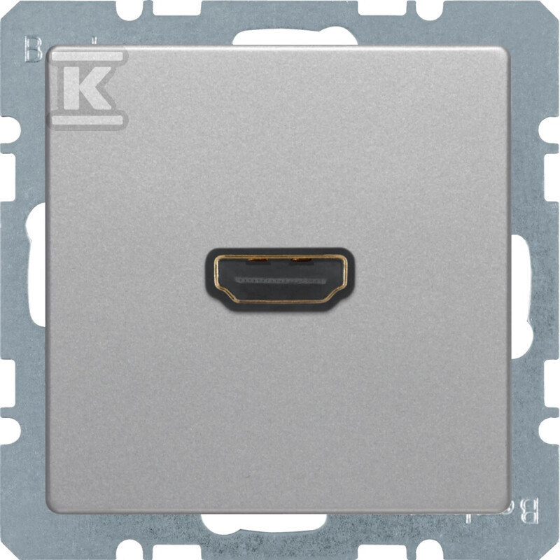 Gniazdo HDMI z przyłączem 90° alu aksamit, lakierowany, Q.X 3315436084