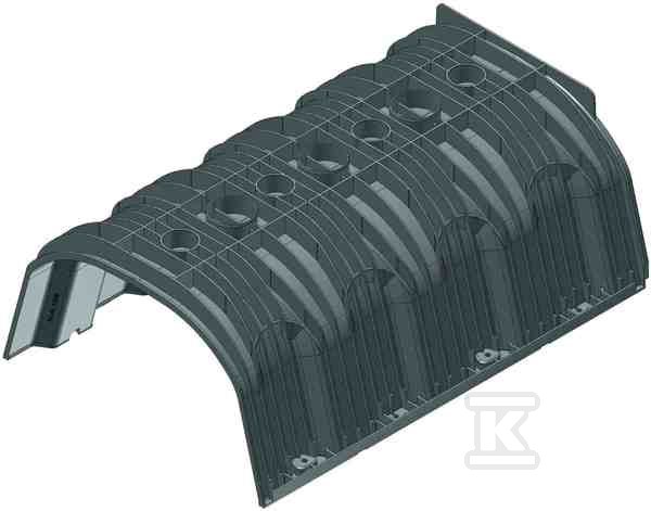 Element DRAINFIX TWIN 0, 1-częściowy, pełny, czarny 96600