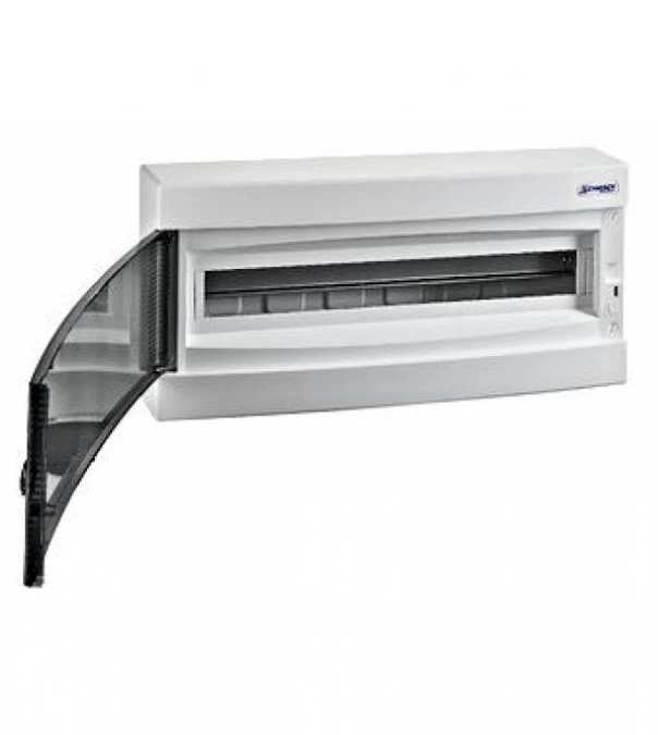 Obudowa natynkowa 1×24 IP40, drzwi transparentne