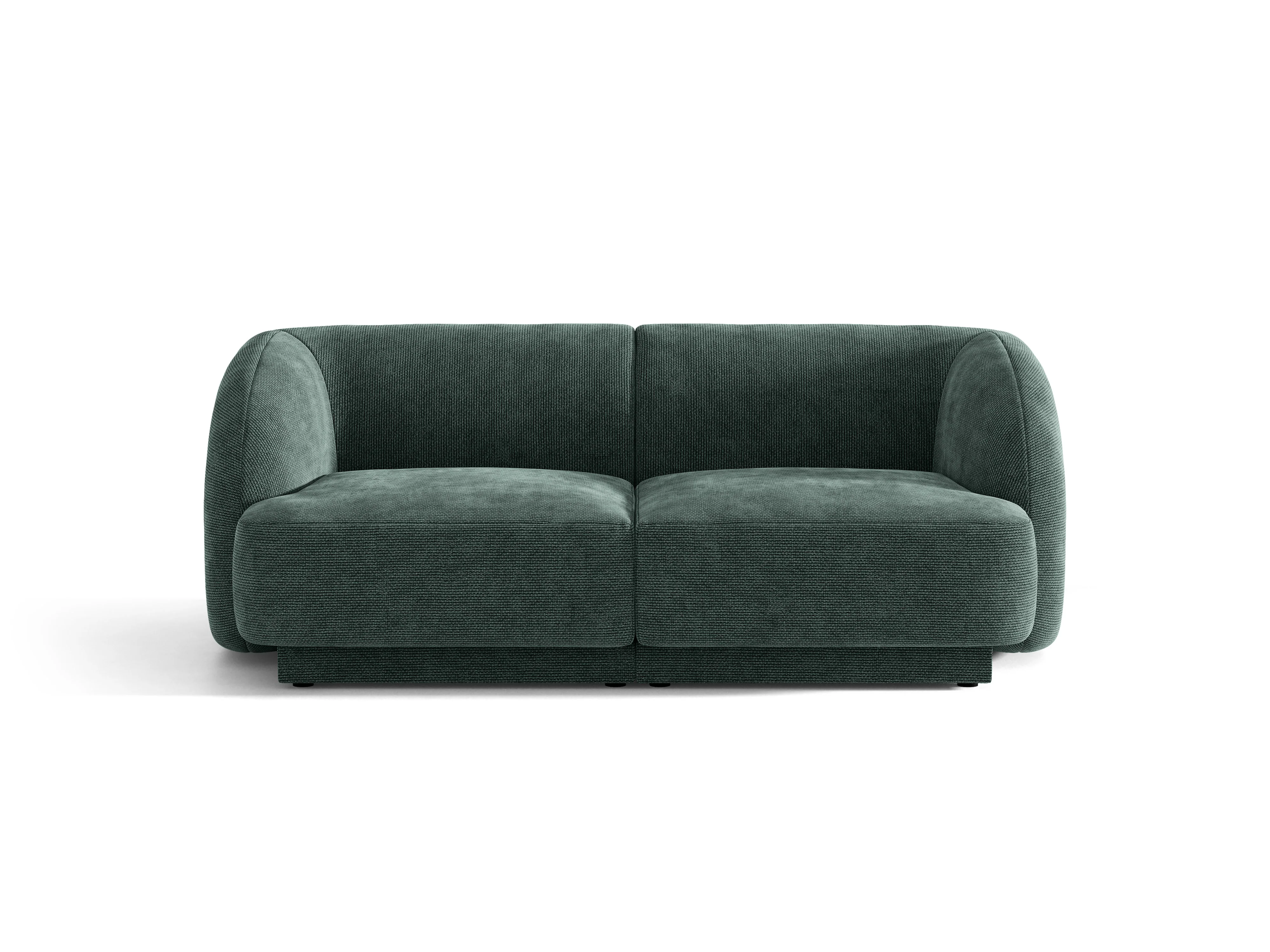 Sofa 2-osobowa MILEY petrol szenil jedwabisty