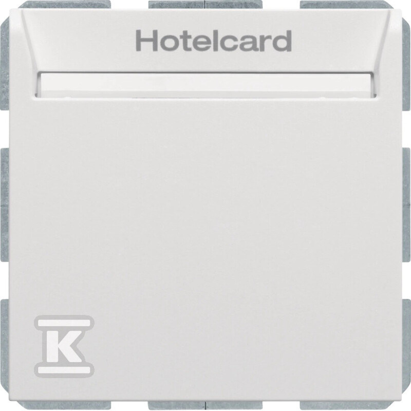 Łącznik przekaźnikowy na kartę hotelową, biały, mat, B.3/B.7 16409909