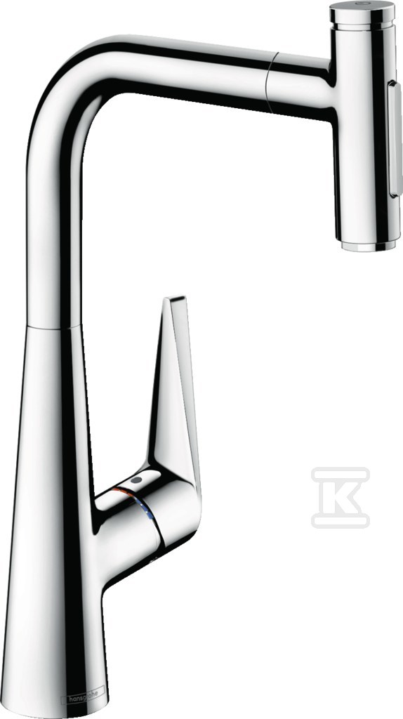 Bateria zlewozmywakowa Talis Select M51 jednouchwytowa 300, wyciągana wylewka, 2jet, sBox chrom 73867000