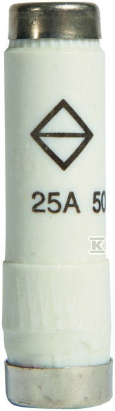 Wkładka bezpiecznikowa NDZ DI/E16, wykonanie szybkie F 25A 500VAC LNDZF25