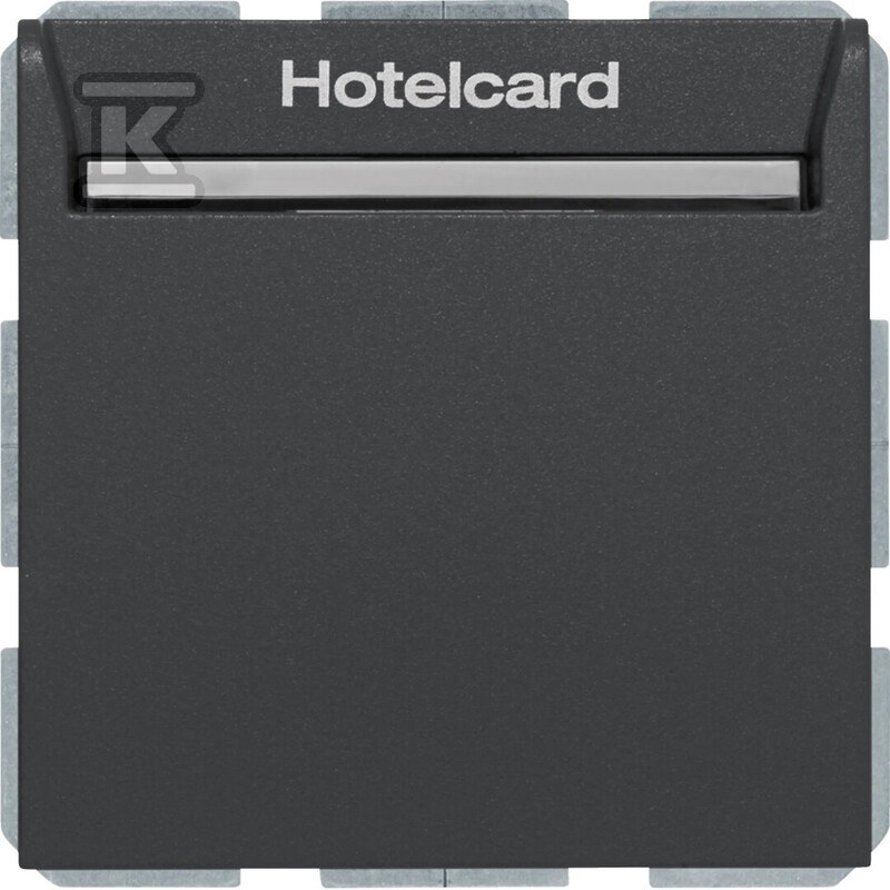 Łącznik przekaźnikowy na kartę hotelową, antracyt, mat, B.Kwadrat/B.3/B.7 16409906