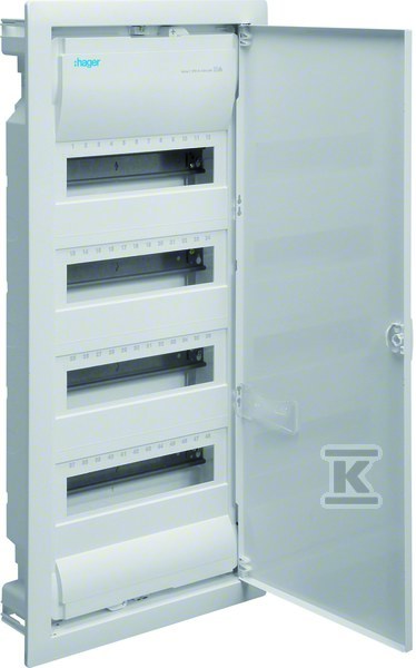 Rozdzielnica podtynkowa 4R/48M II kl IP30, QC, VDE VU48AT