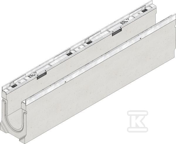 Korytko odwadniające FASERFIX KS+ 100 typ 100F, odcinek 1 metr 33302