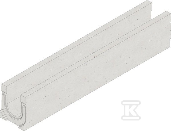 Korytko FASERFIX STANDARD E 100 typ 010L z otworem DN 110, bez spadku 6342
