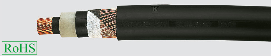Kabel energetyczny 12/20kV ekranowany N2XS(F)2Y 1×150/25 jednożyłowy, cu, płaszcz PE 32576