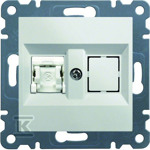 Gniazdo 1xRJ45 Cat.5e UTP, biały LUMINA WL2110