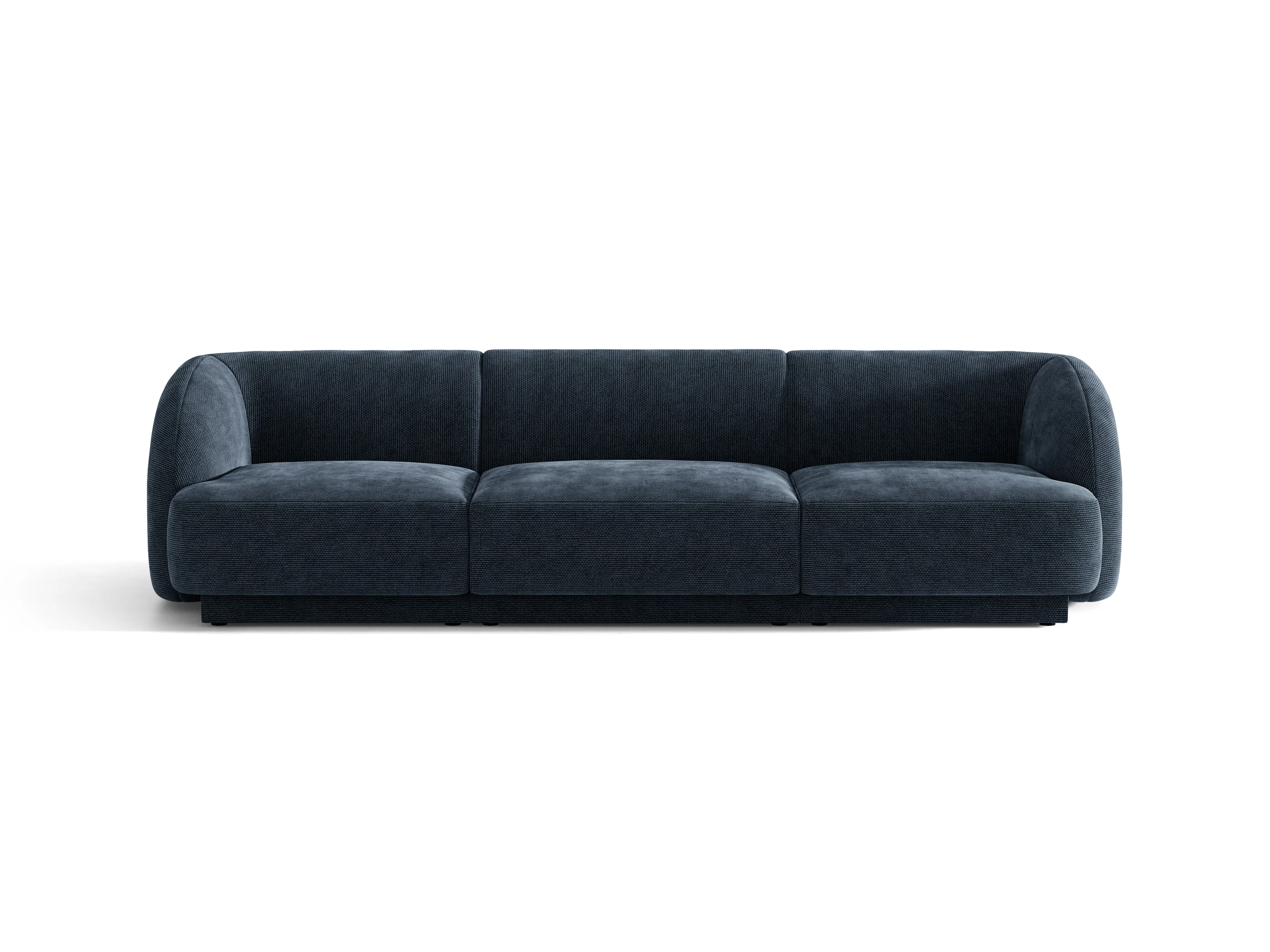 Sofa 3-osobowa MILEY granatowy szenil jedwabisty