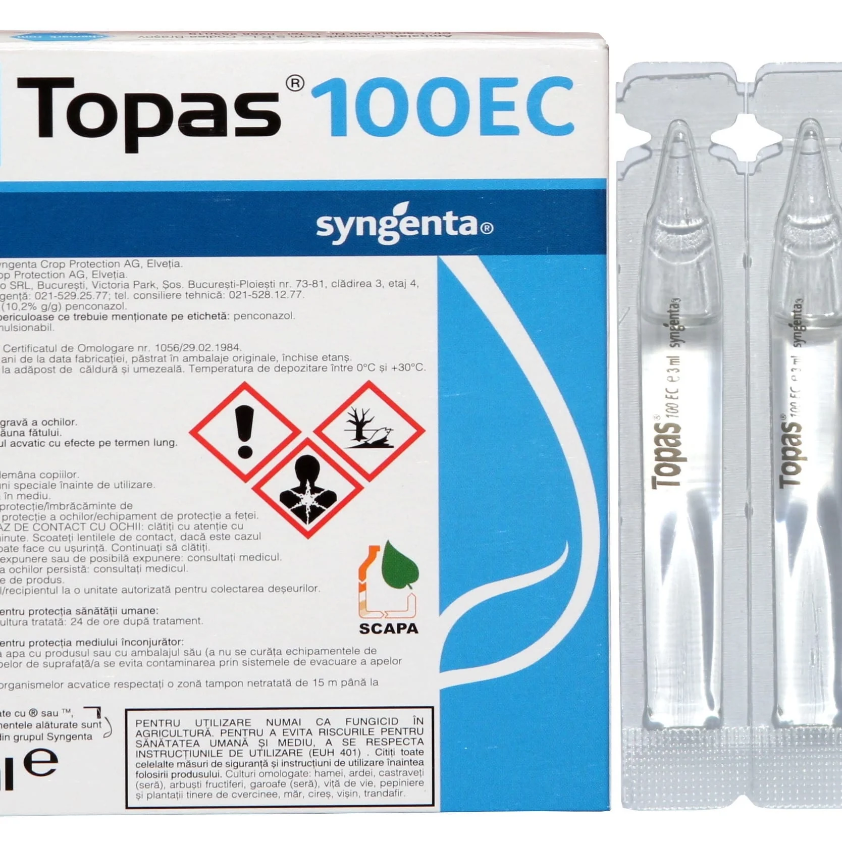 Topas 100 EC – fungicid sistemic impotriva fainarii