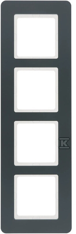 Ramka 4-krotna, antracyt aksamit, lakierowany, Q.7 10146186