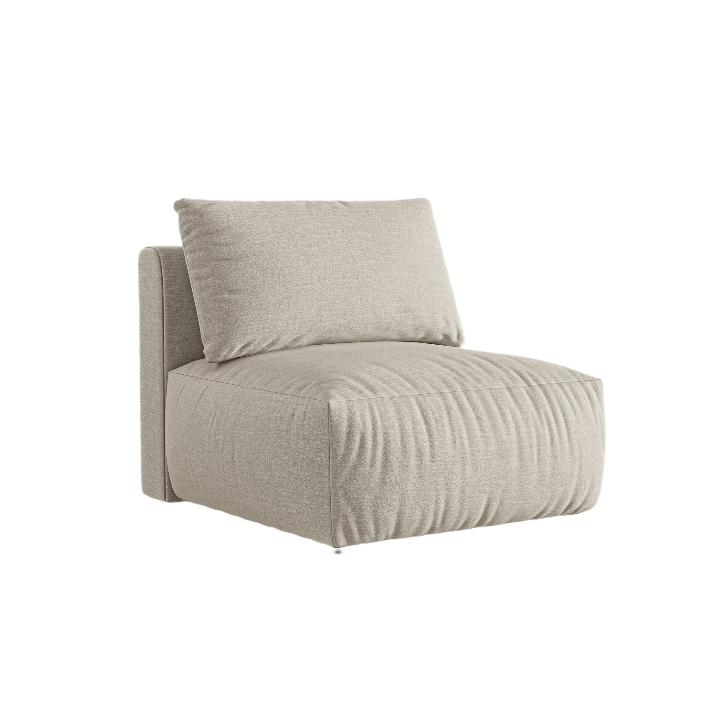 Sofa modułowa CHRIS – element środkowy kremowy szenil