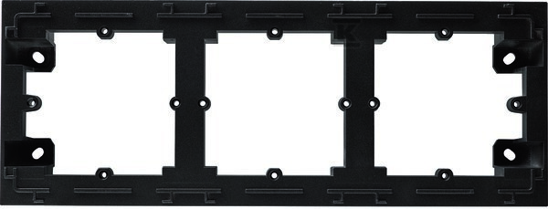 Adapter natynkowy 3-krotny, czarny, LUMINA INTENSE WL5833