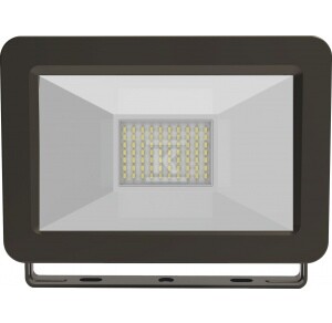 Naświetlacz LED, 170x150x28 4000Lm IP65 230V 50W 4000K Helios czarny z przewodem i regulowanym uchwytem montażowym, małe gabaryty, klasa ochronności II LED-3121