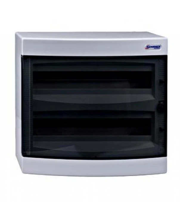 Obudowa natynkowa 2×18 drzwi transparentne IP40