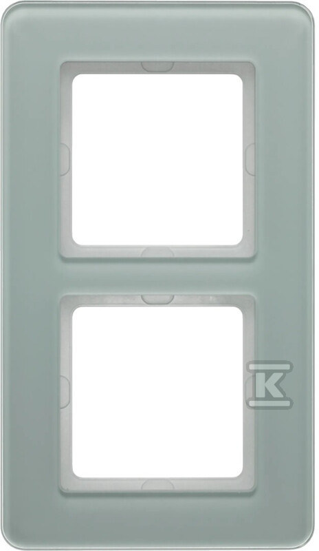 Ramka 2-krotna, szkło, biały, Q.7 10126079