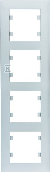 LUMINA Intense Ramka 4-krotna pionowa, srebrny WL5642