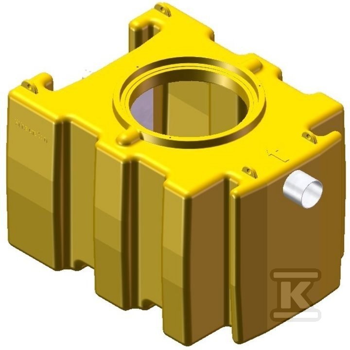 Separator tłuszczów FPE 02 – polietylenowy, przepustowość maks. 2 l/s, króćce z PE – AQUAFIX 10PE 385002