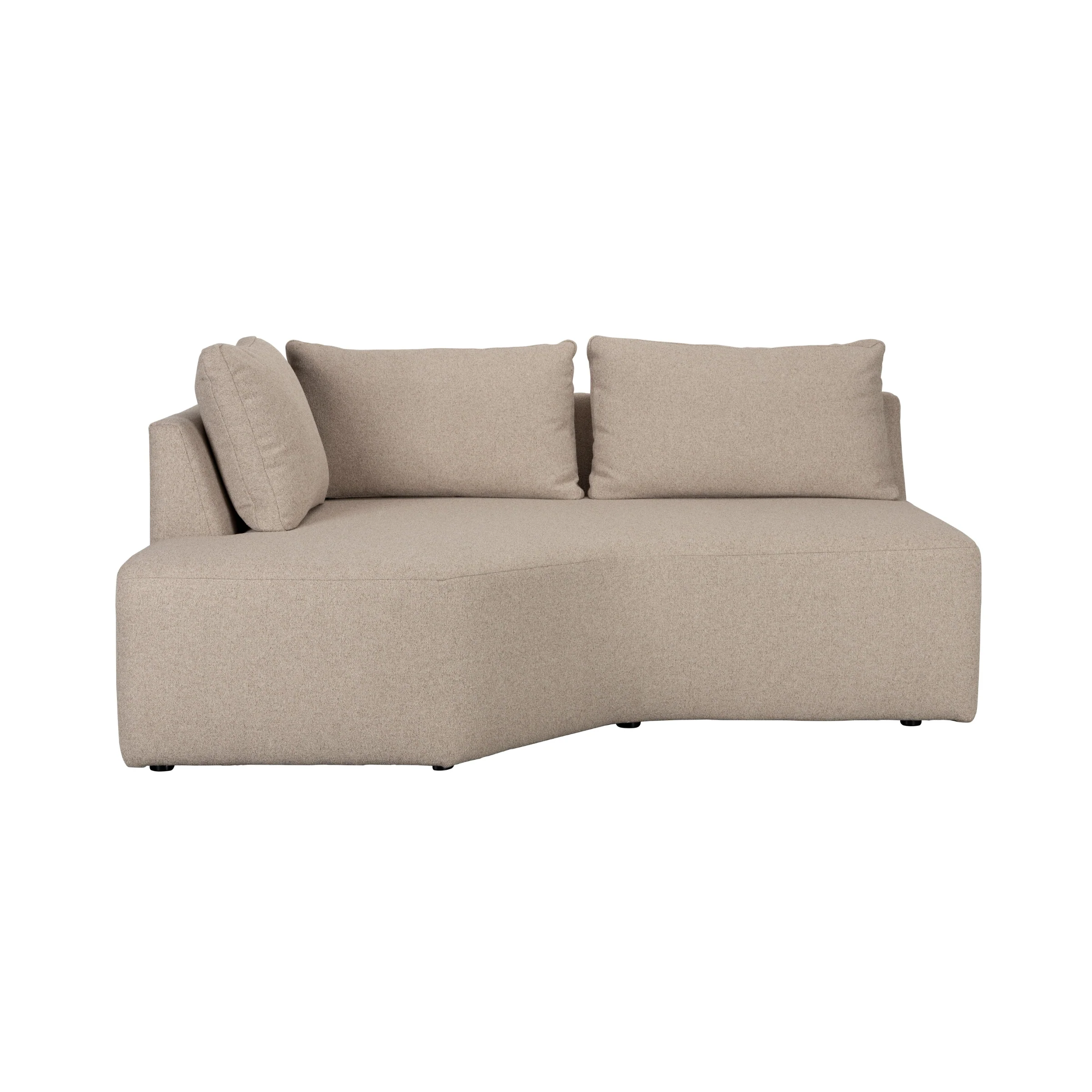 Sofa modułowa PROSPER – element końcowy lewostronny cappuccino