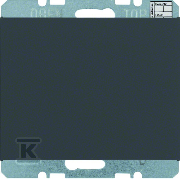 Regulator temperatury bez sterowania ręcznego z interfejsem uniwersalnym, antracyt mat, lakierowany, KNX SYSTEM K.1 75441275