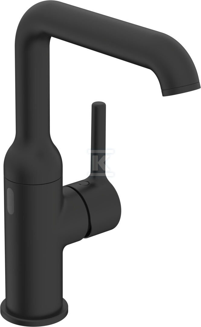 Bateria umywalkowa HANSAVANTIS Style Hybrid, 3 V, Bluetooth, zasięg: 147 mm, kolor: Czarny matowy 5460220933