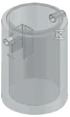 Osadnik betonowy AQUAFIX S 06000/0200 – pojemność osadnika 6000 l, króćce z PE 3101208P