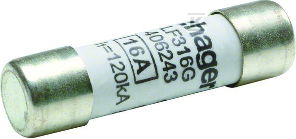 Wkładka bezpiecznikowa cylindryczna CH-10 10x38mm gG 16A 500VAC LF316G