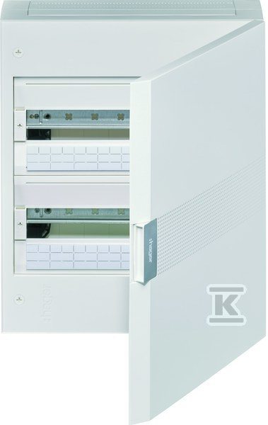 Rozdzielnica natynkowa 2x18M IP40, drzwi białe VB218PB