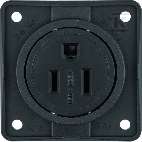 Gniazdo z uziemieniem standard USA/KANADA NEMA 5-15R, brązowy mat, INTEGRO 862632501