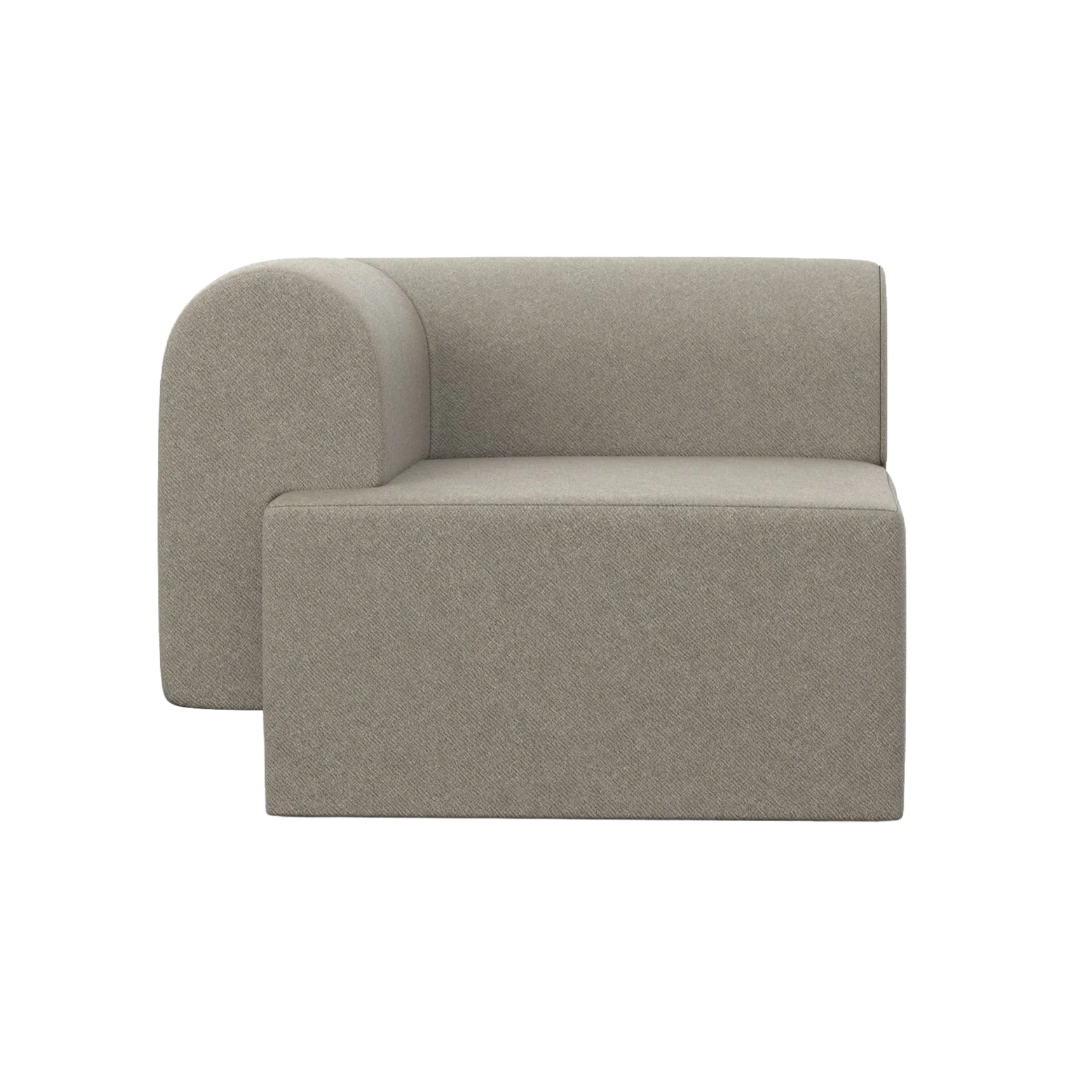 Sofa modułowa TORI – moduł lewostronny taupe