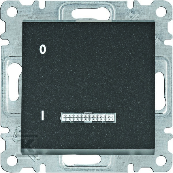 LUMINA Łącznik kontrolny 1-biegunowy, czarny 16A/250VAC WL0613