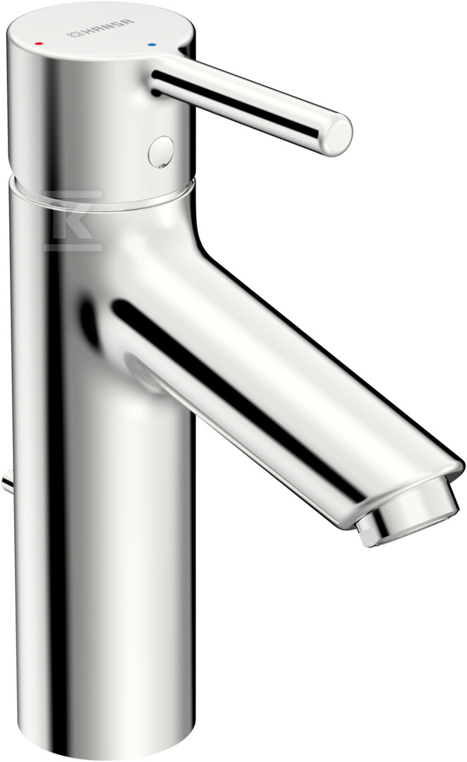 Bateria umywalkowa jednouchwytowa HANSAVANTIS XL, Cold Start, zasięg: 114 mm, dźwignia z drążkiem, Zawór spustowy dźwigniowy, kolor: chrom 5256226700006