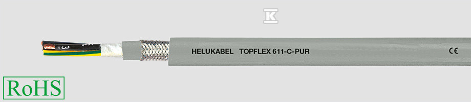 Przewód 1kV, TOPFLEX-611-C-PUR 4G1,5 metrowany bezhalogenowy 22970