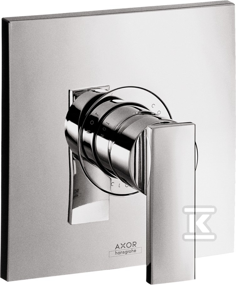 Bateria prysznicowa Hansgrohe Axor Citterio jednouchwytowa podtynkowa, element zewnętrzny chrom 39655000