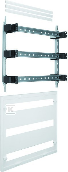 Blok univers N dla aparatów modułowych montowanych poziomo, 3x24PLE, 450x500mm UD32B3