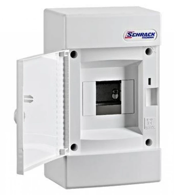 Obudowa natynkowa 1×4 IP40, drzwi białe