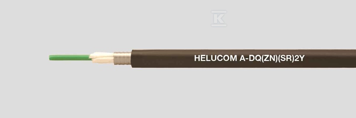 Kabel światłowodowy helucom A-DQ(ZN)(SR)2Y 12 G50/125 zewnętrzny, opona pe, czarny 802918