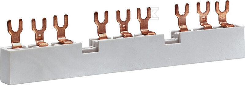 Szyna fazowa widełkowa 3P do 3 wyłączników silnikowych mm5xxN, 10 mm2 KD303M