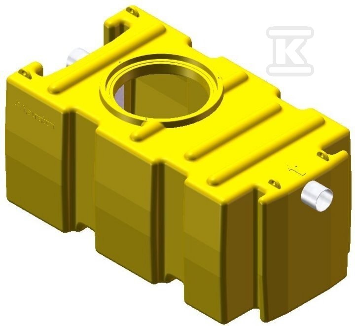 Separator tłuszczów SFPE 04/0400 – z osadnikiem, 4 l/s, poj. os. 400 l, PE – AQUAFIX 10PE 385304