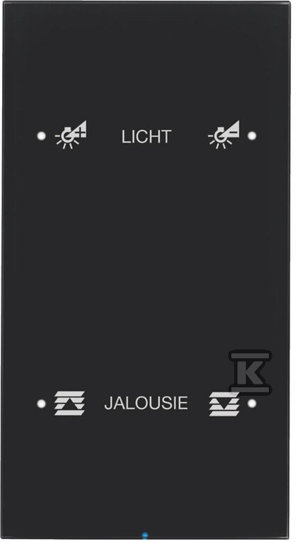 Sensor dotykowy 2-krotny konfigurowalny, szkło, czarny, R.3 75142155