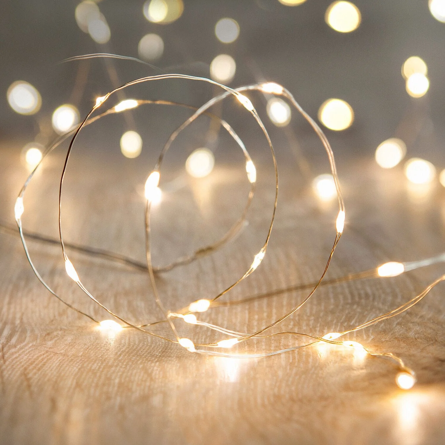 Instalatie Craciun 150 cm – Silver Wire Lights, 15 leduri