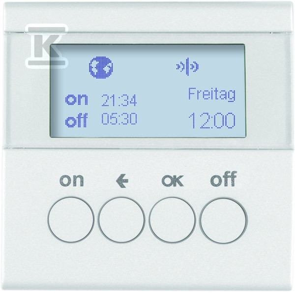 Łącznik czasowy do sterowników załączających i mechanizmów zasilających, biały, quicklink, B.X/S.1 KNX RF 85745289