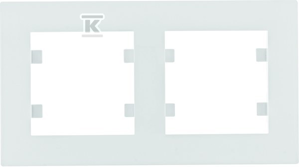 LUMINA Intense Ramka 2-krotna pozioma, biały WL5720