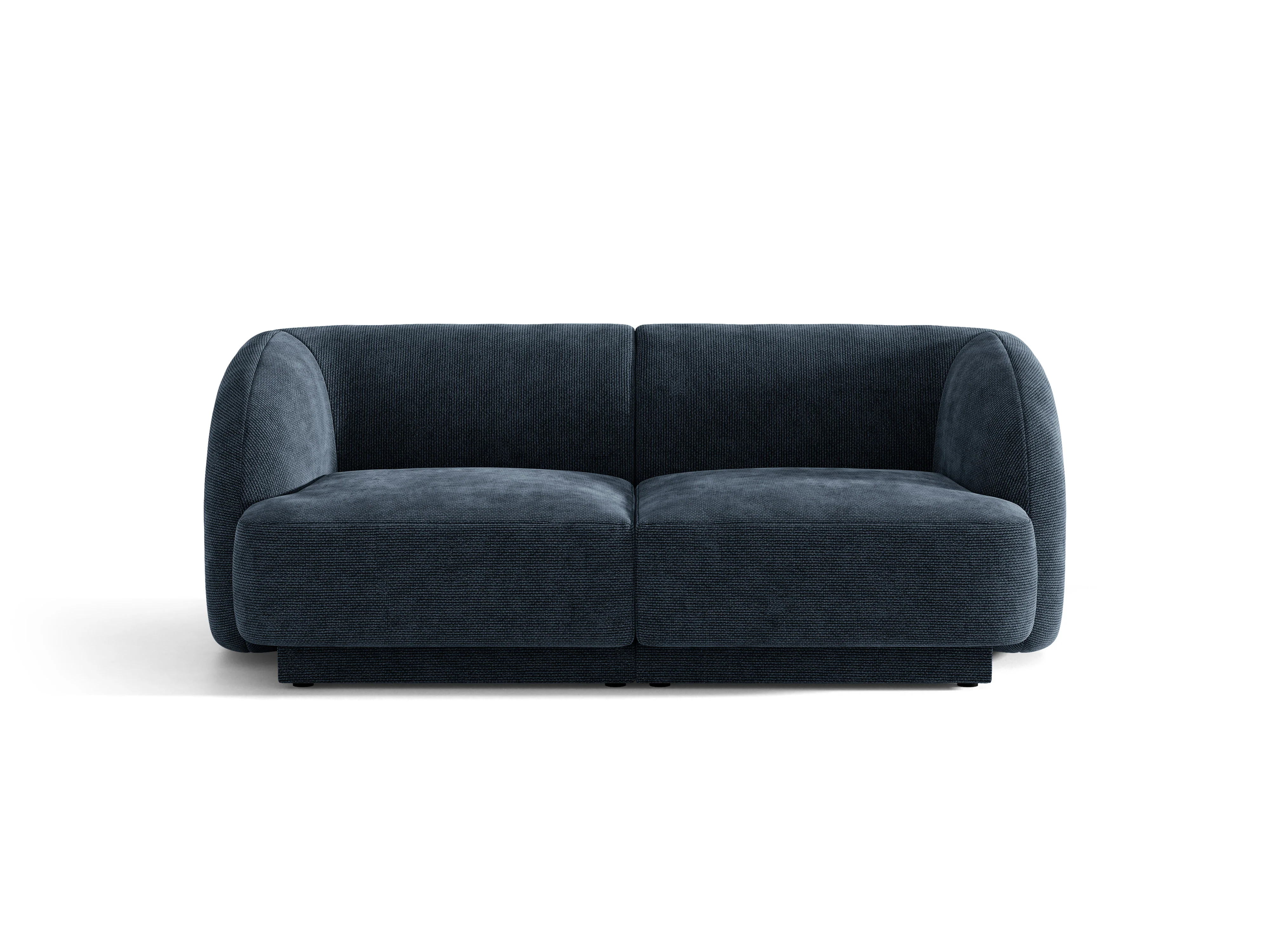 Sofa 2-osobowa MILEY granatowy szenil jedwabisty
