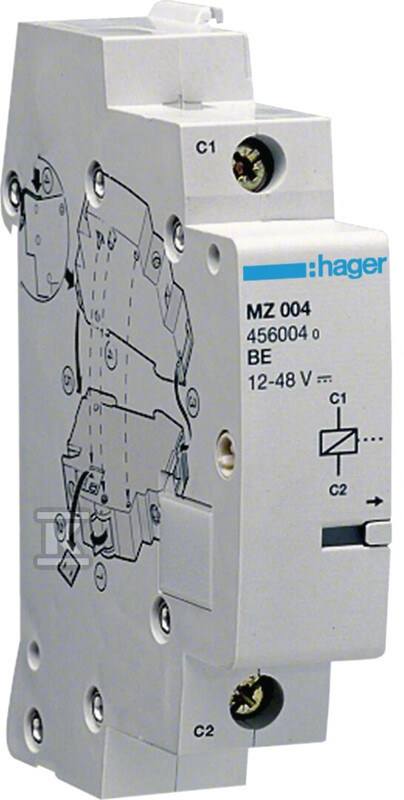 Wyzwalacz wzrostowy do MCB, RCCB, RCBO 12-24VDC / 24-48VAC MZ204