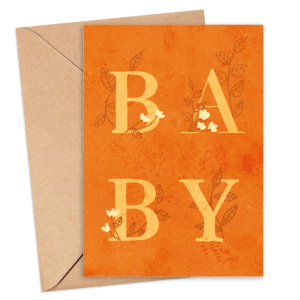 Kartka okolicznościowa – Roślinne baby