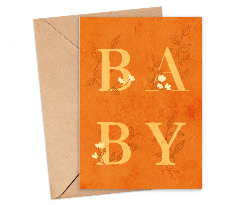 Kartka okolicznościowa – Roślinne baby