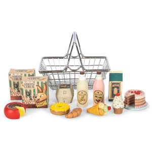 Koszyk na zakupy z zakupami Mini Market Grocery Set