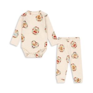 Zestaw piżamowy body i legginsy